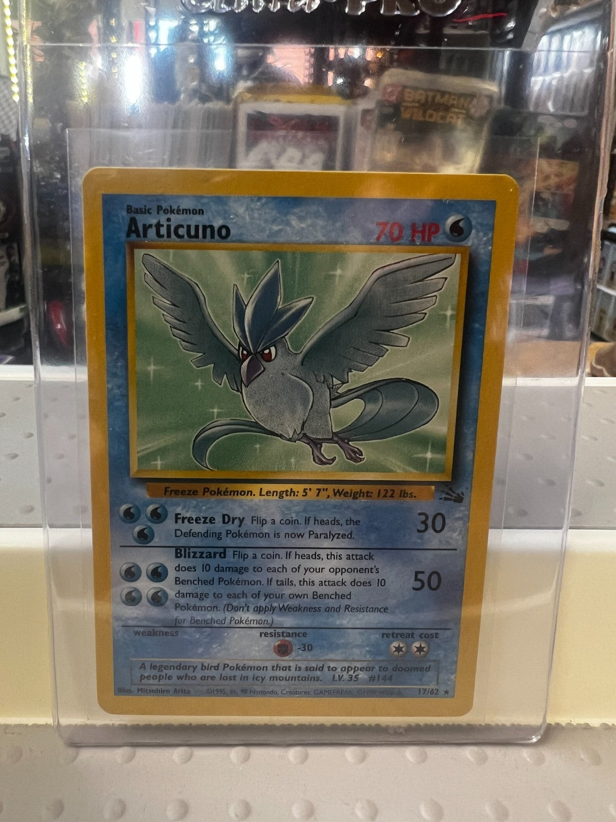 Pokémon TCG Articuno Fossil 17/62 Regular Rare First Edition Vintage WOTC