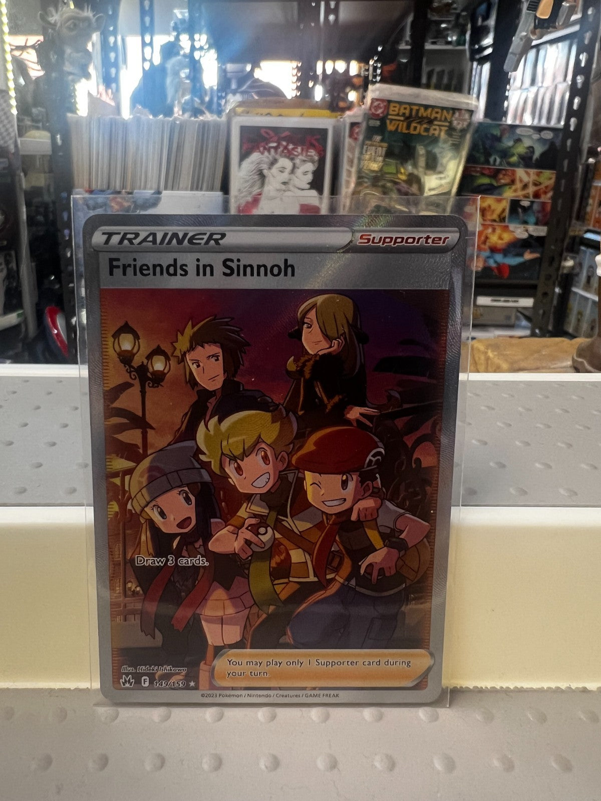 Pokemon TCG Crown Zenith FRIENDS IN SINNOH Full Art HOLO Ultra Rare 149/159