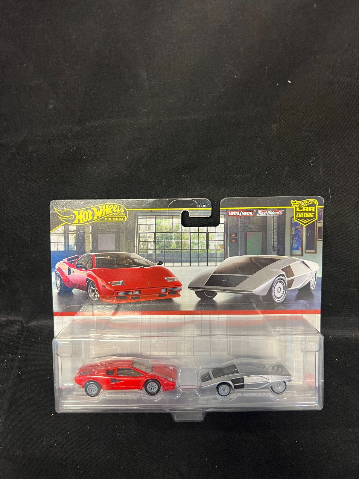Hot Wheels Car Culture Lancia Stratos Zero FACTORY ERROR + Countach Premium Set