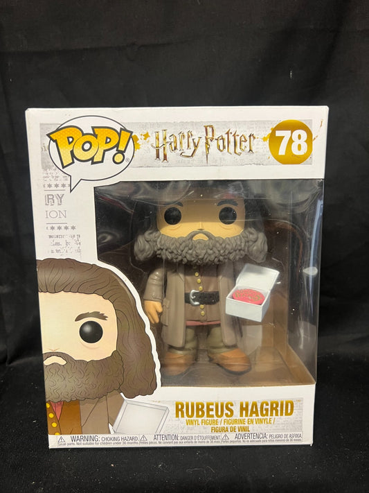HARRY POTTER -  RUBEUS HAGRID WITH CAKE 8" POP VINYL FIGURE FUNKO BRAND NEW 78