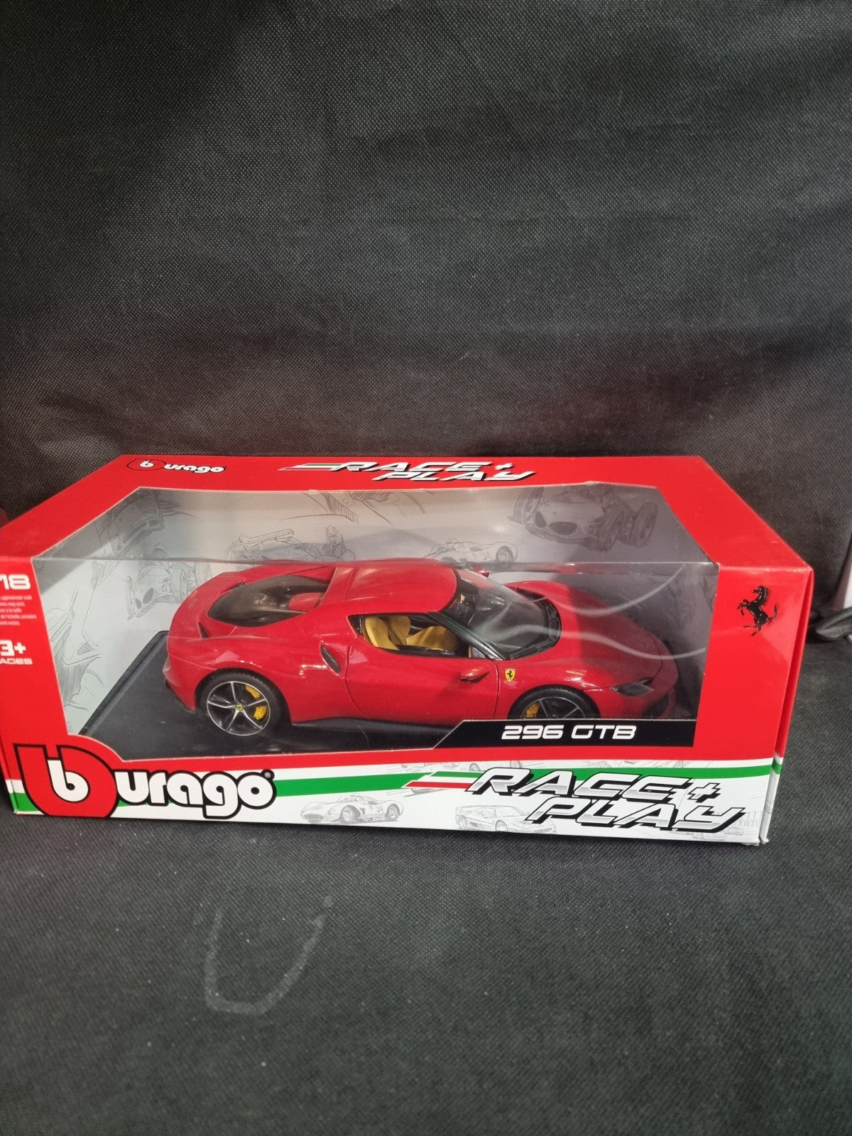 Burago Ferrari 296 GTB Red 1/18 18-16018RD