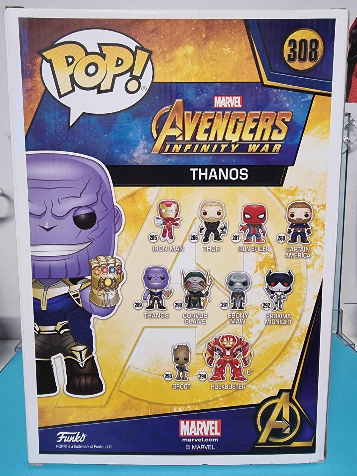 Funko Pop! Marvel Avengers Infinity War Thanos 10" Inch #308