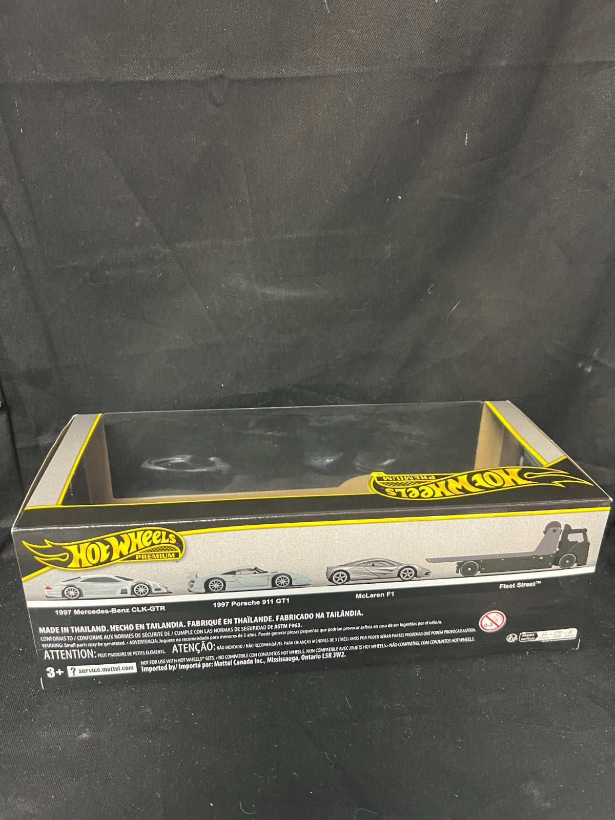 Hot Wheels Premium Collector Diorama 90s Supercars Set Porsche 911, CLK, McLaren