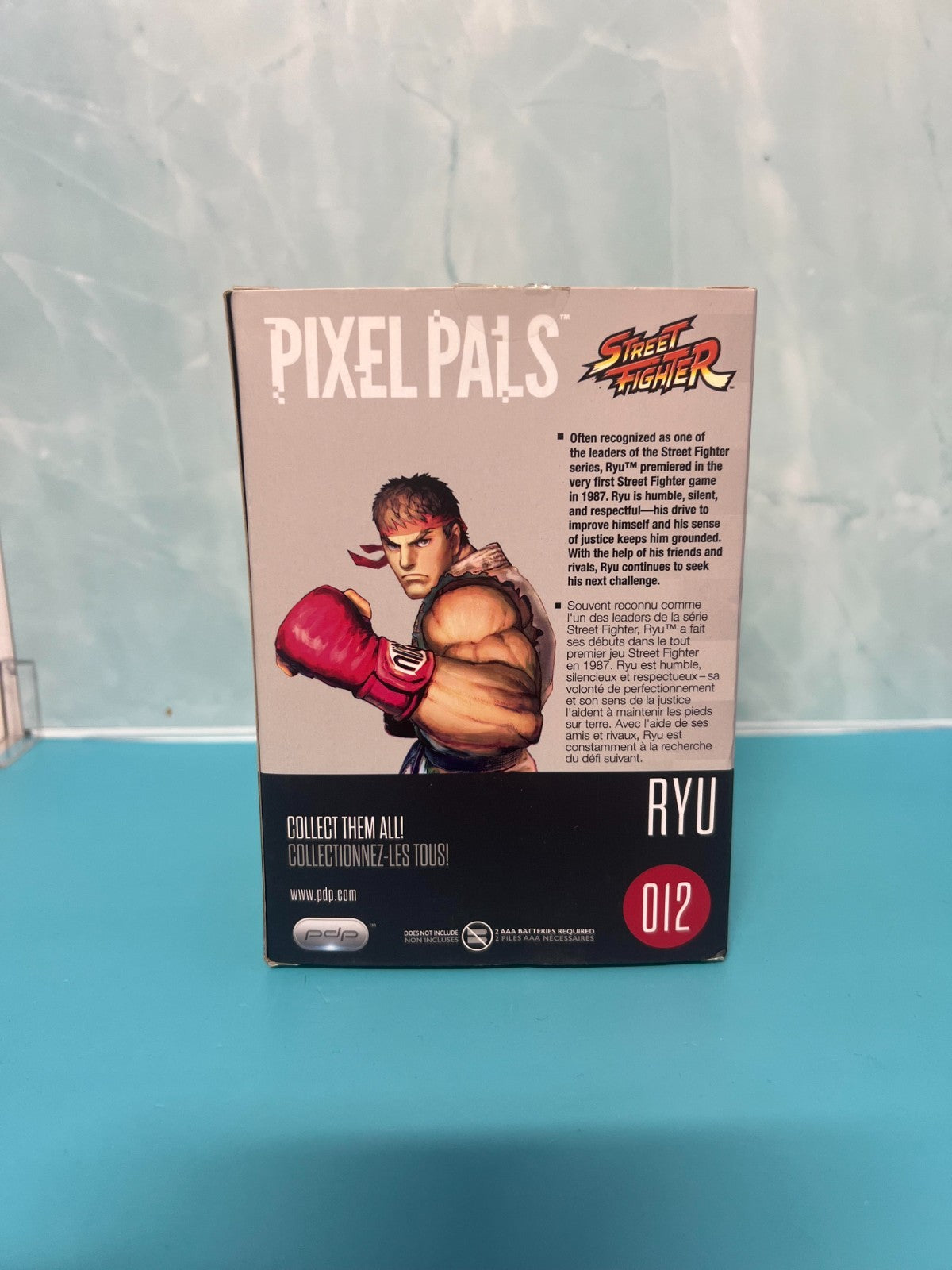 2017 Pixel Pals #012 RYU 1st Edition Street Fighter HTF Light-Up PDP Figure