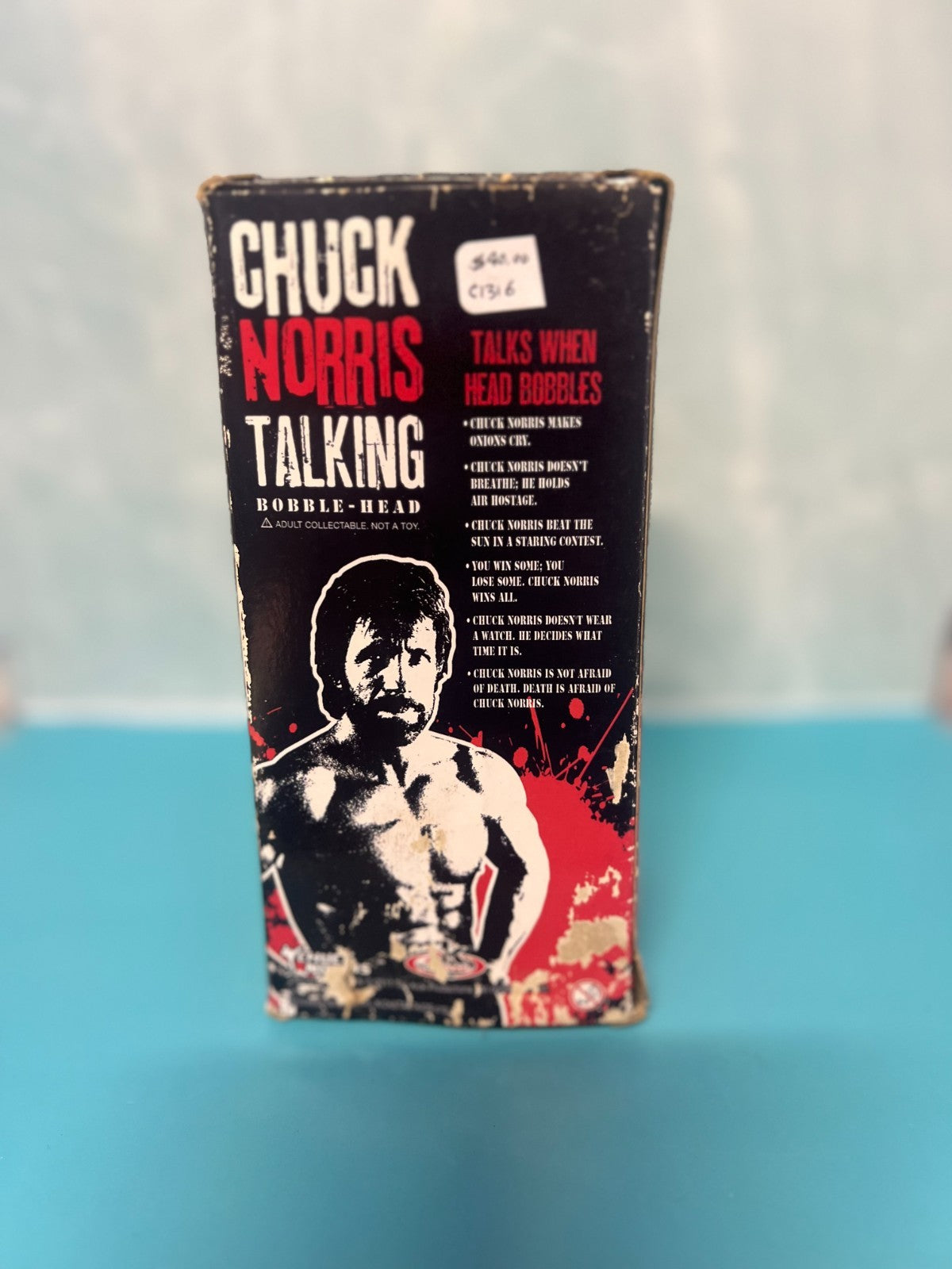 FUNKO CHUCK NORRIS TALKING WACKY WOBBLER BOBBLE HEAD