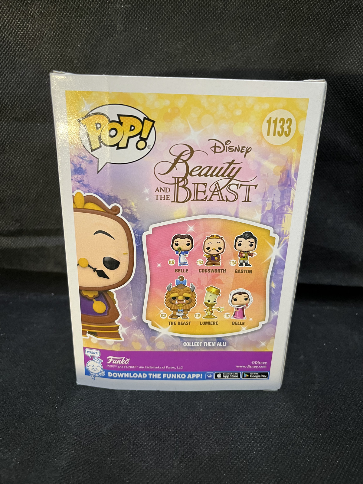 Funko Pop! Disney Beauty and the Beast Cogsworth #1133