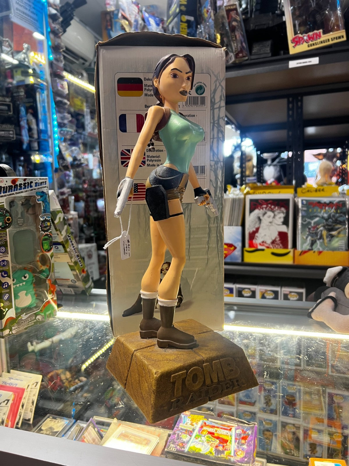 Lara Croft Tomb Raider CORE Design EIDOS Statue 1997 Perfect Figure 36cm Tall