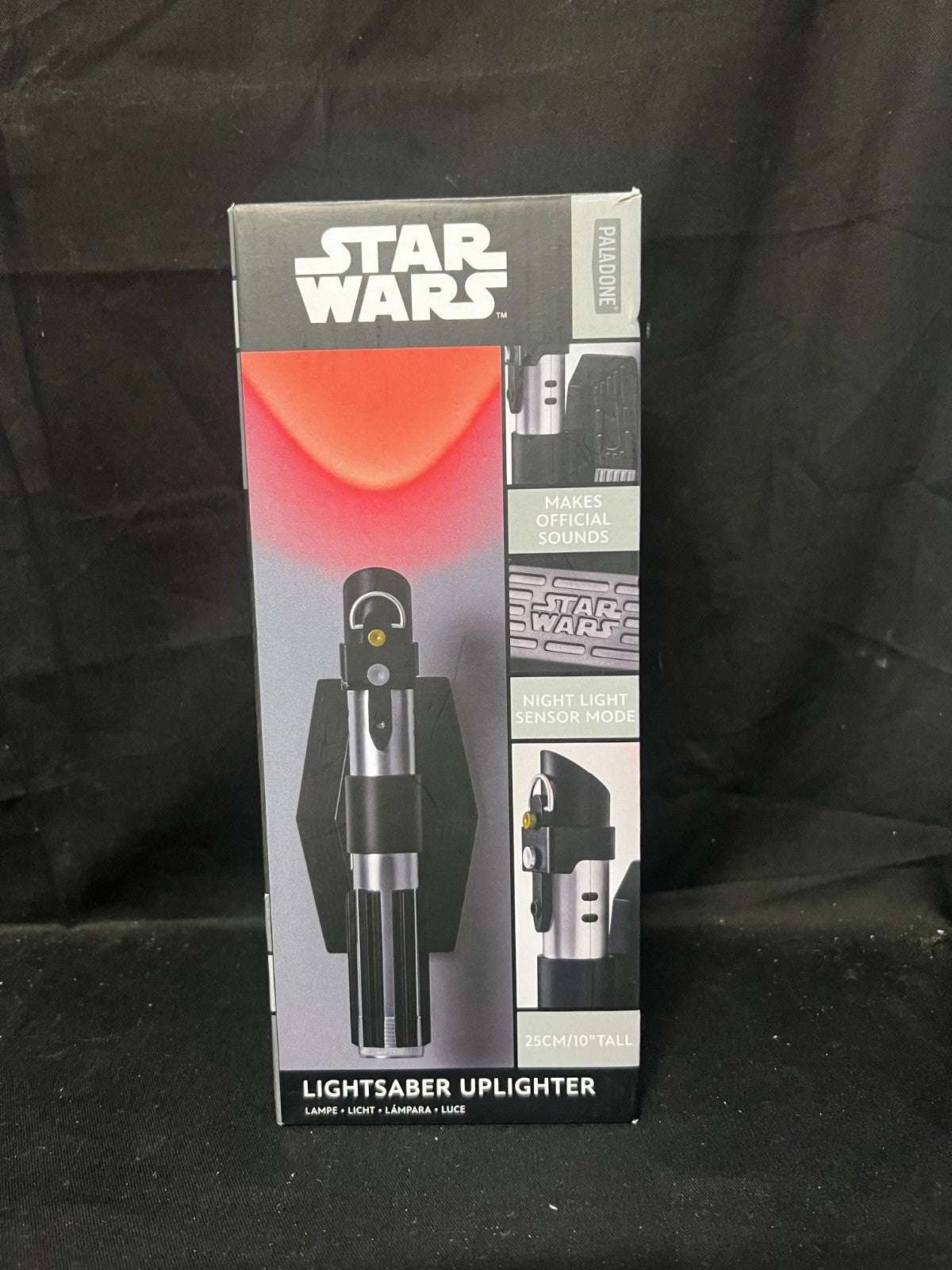 Star Wars Lightsaber Uplighter Red Darth Vader Up Light Lamp w Sound Wall Sconce