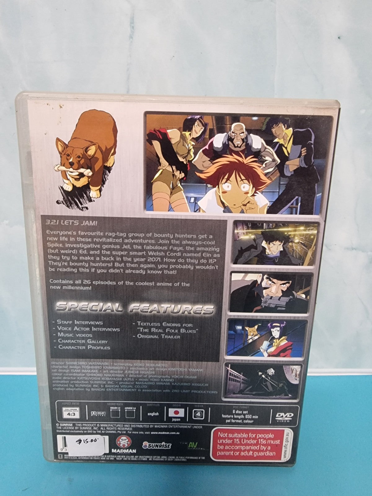 Cowboy Bebop Boxset DVD 6 Disc DVD Set Essential Anime Madman 10th Anniversary