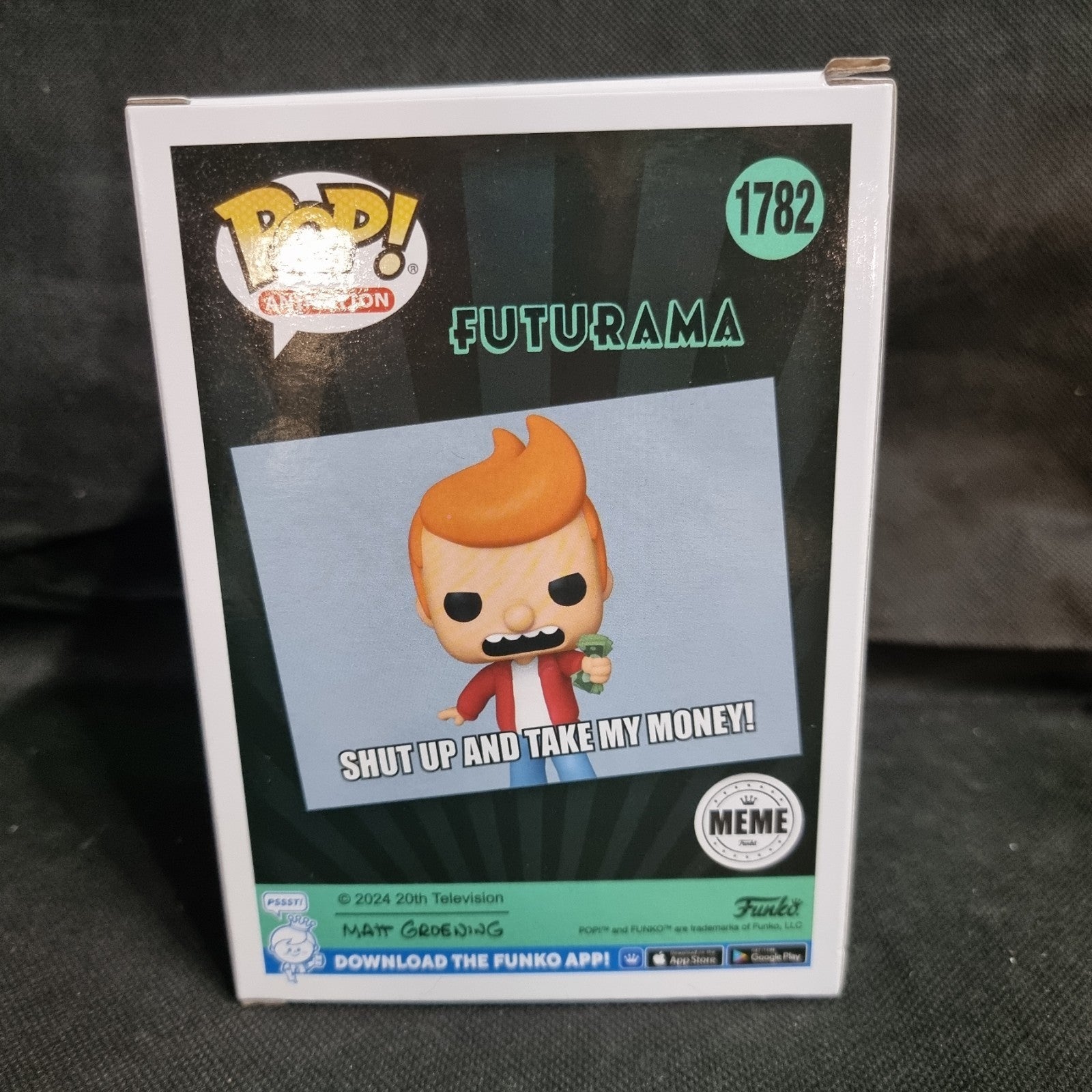 Futurama #1782 Philip J. Fry Shut Up and Take My Money Funko Pop! 