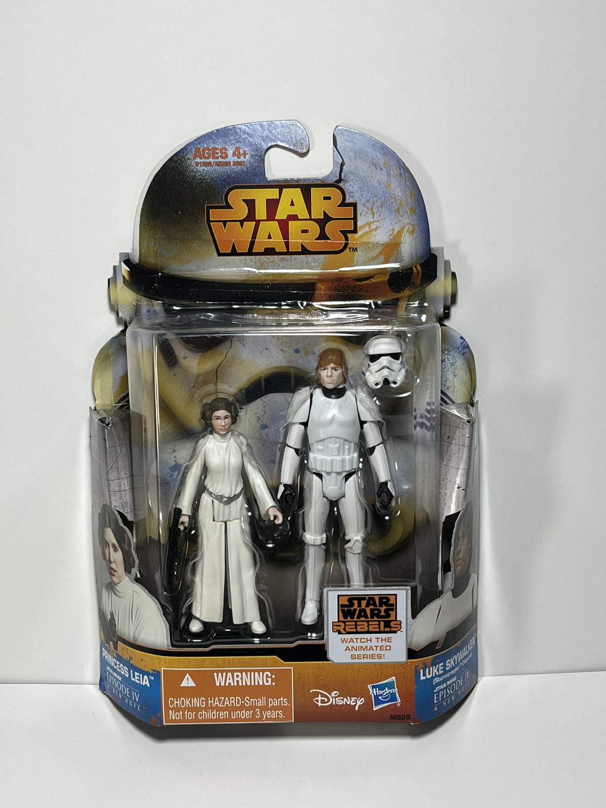 Luke Skywalker (Stormtrooper) & Princess Leia Star Wars Rebels 3.75 2 Pack