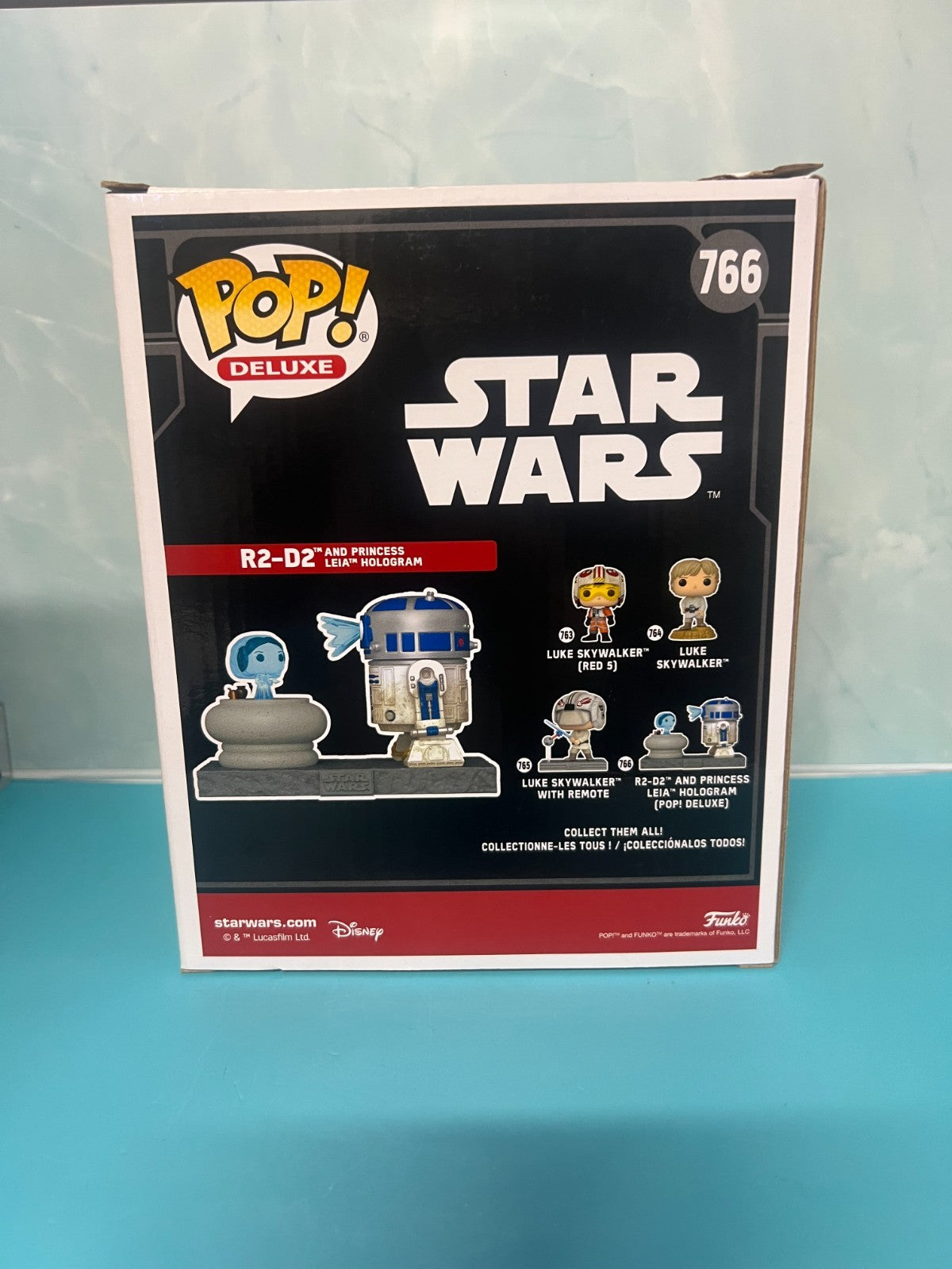 Funko Pop! Star Wars R2-D2 and Princess Leia Hologram #766