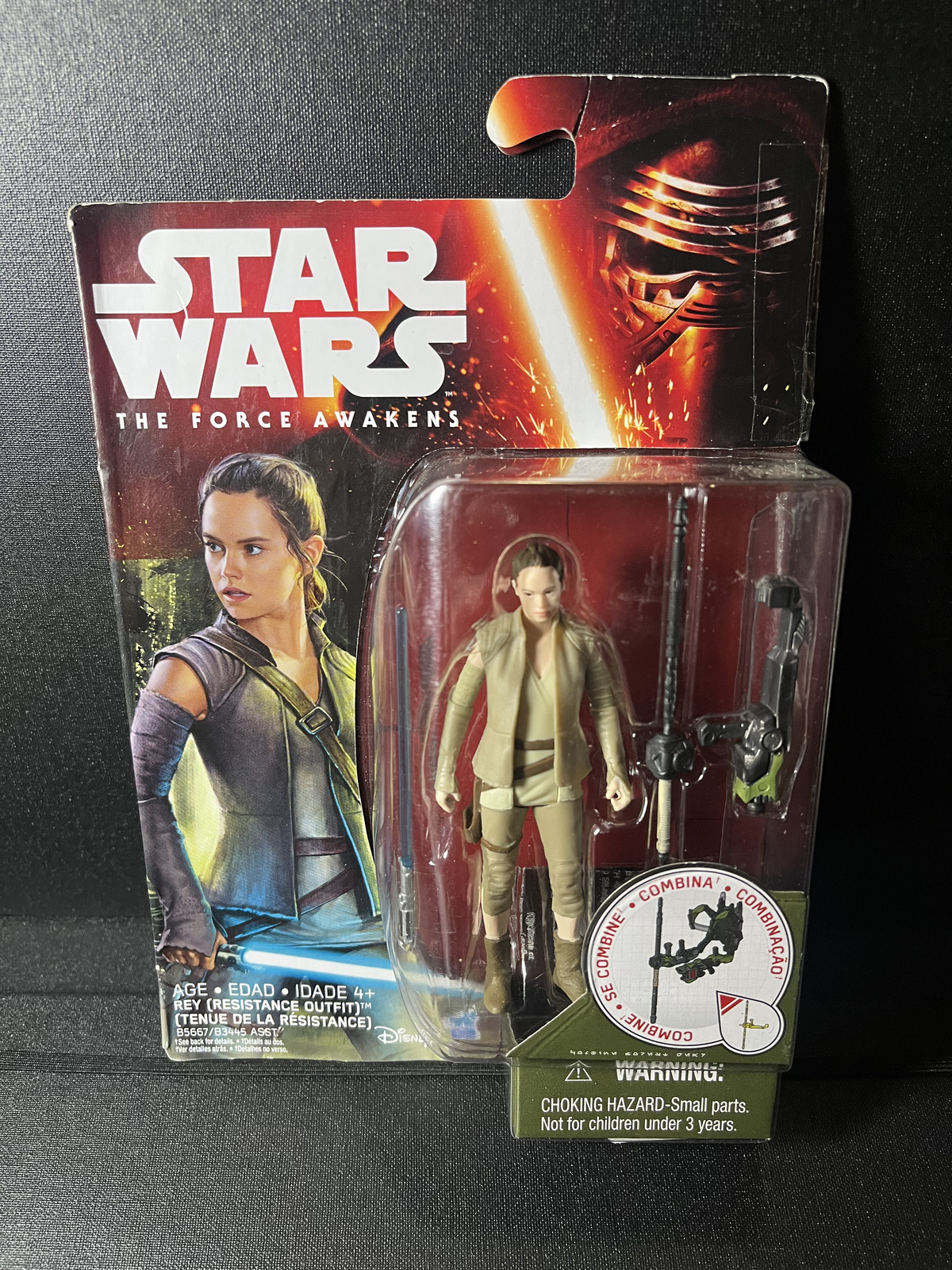 Rey Resistance Outfit Star Wars The Force Awakens 3.75 Action Figure