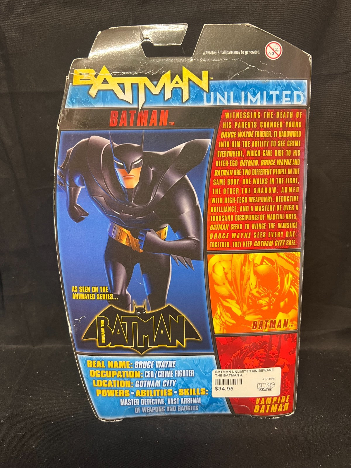DC Comics BEWARE THE BATMAN (great condition) 7" Unlimited Mattel 2013
