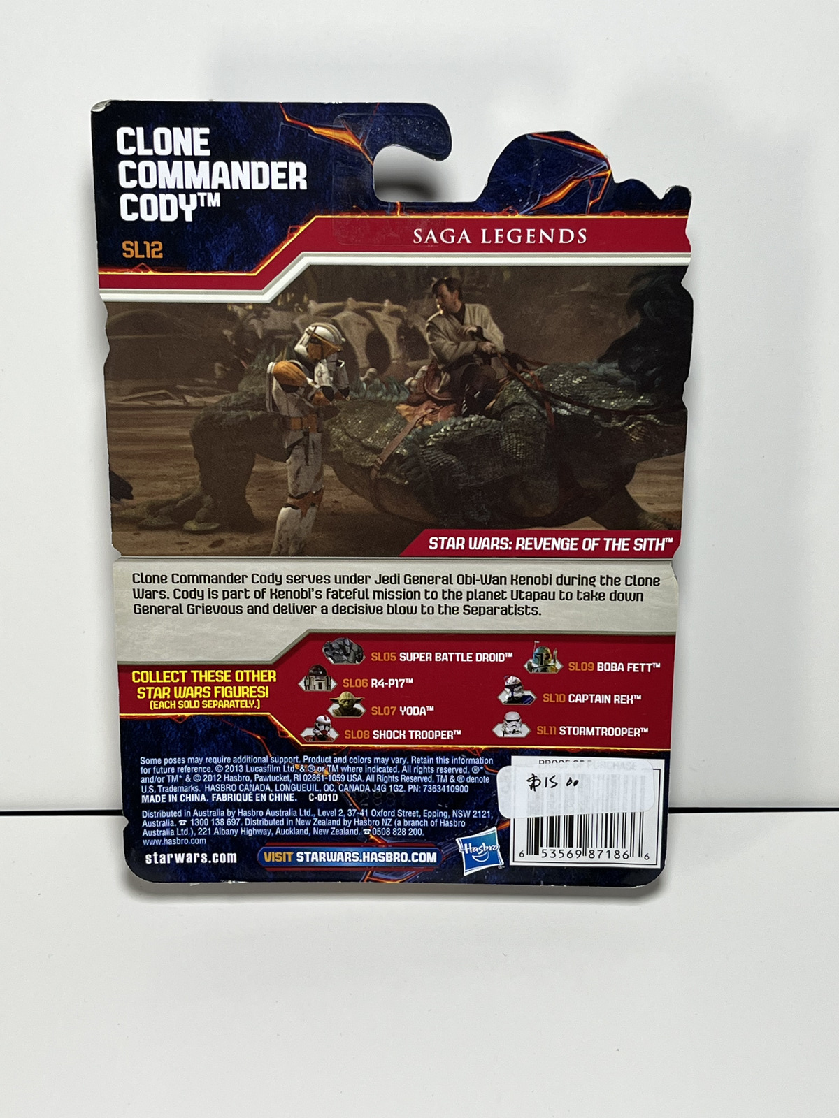 Clone Commander Cody STAR WARS Saga Legends 3.75 Action Figure SL12