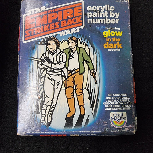 Star Wars The Empire Strikes Back Acrylic Paint By Number 8" x 10" NIB