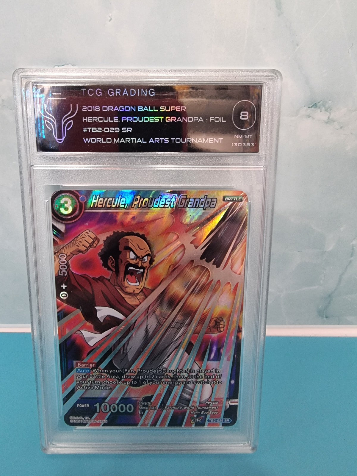 2018 DRAGON BALL SUPER WORLD MARTIAL ARTS HERCULE, PRD. GRANDPA #TB2-029 TCG 8