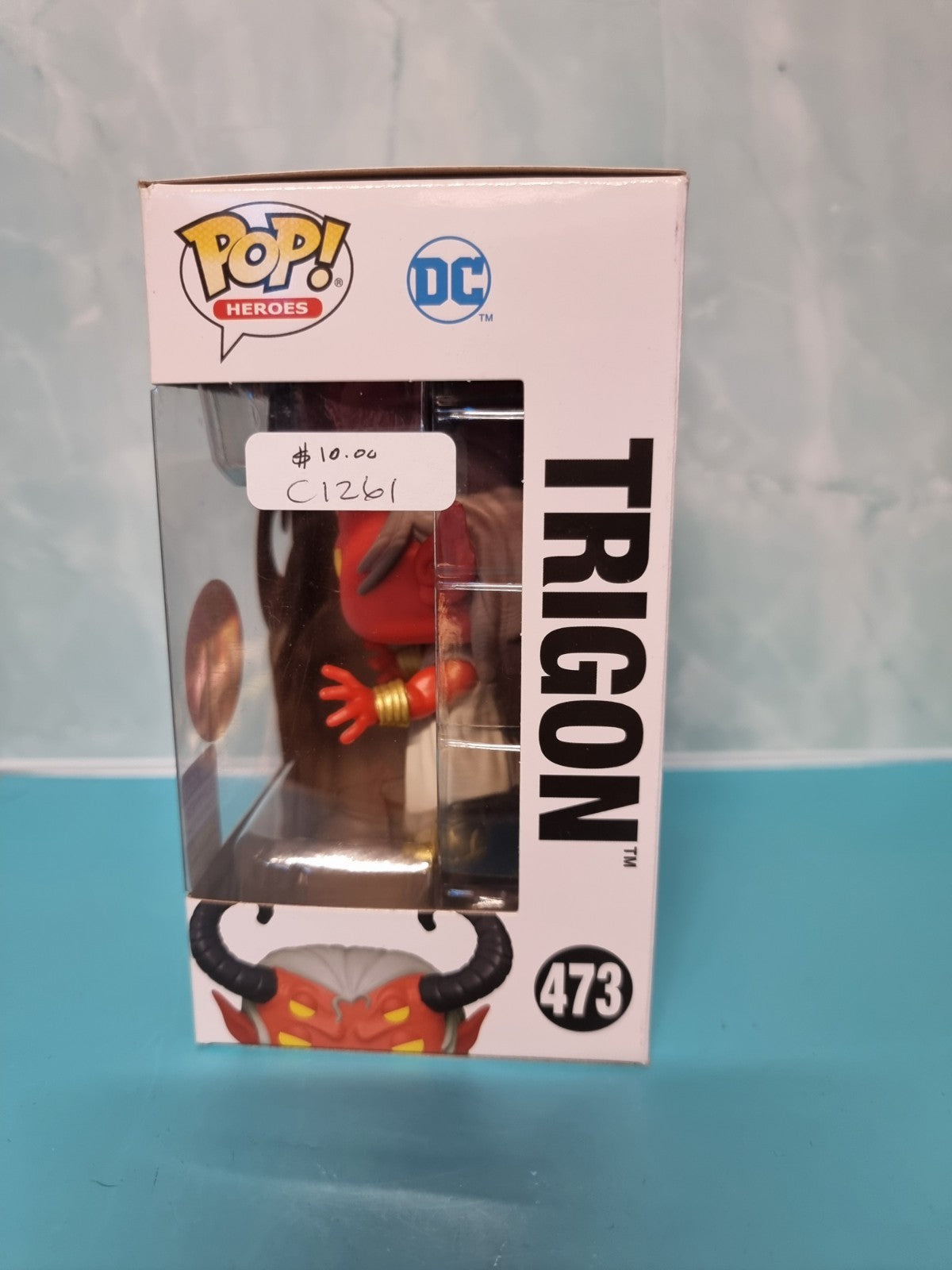 FUNKO POP  2023 SDCC JUSTICE LEAGUE DC TRIGON EXCLUSIVE #473