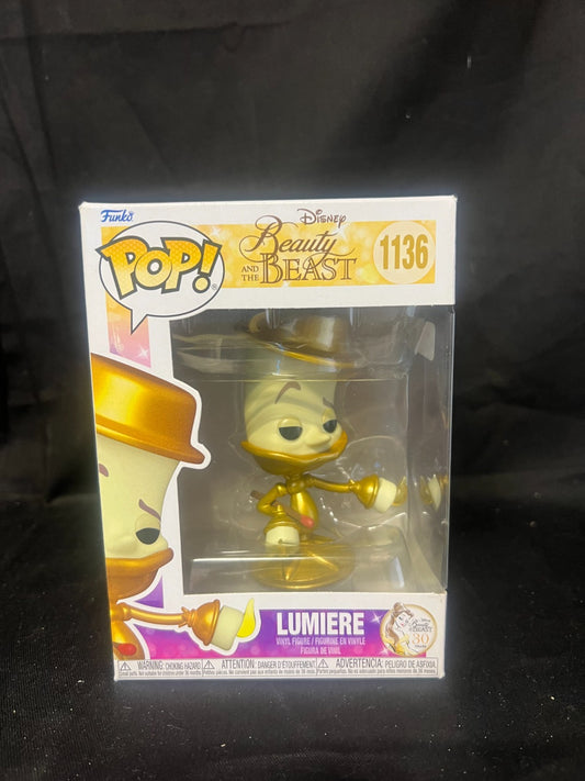 Funko POP Disney Beauty & The Beast Lumiere 30th Anniv #1136 Vinyl Figure