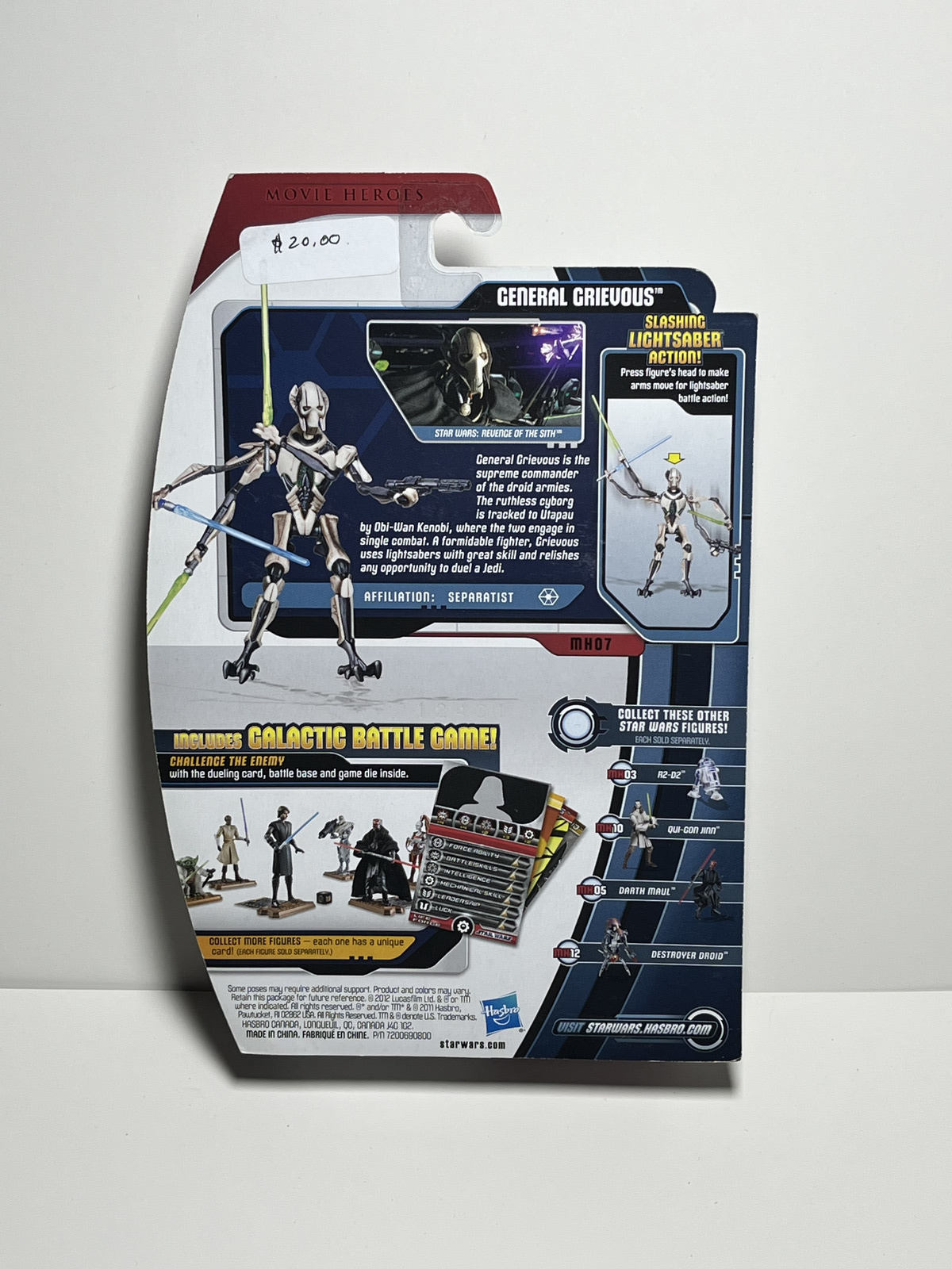 General Grievous MH07 Star Wars Movie Heroes 3.75 Action Figure