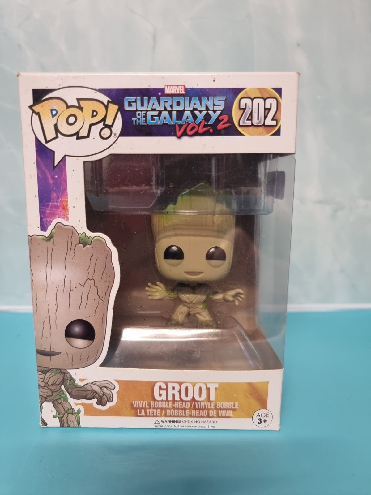 Funko Pop! Marvel Guardians of The Galaxy #202 Groot Bobble-Head Vinyl Figure