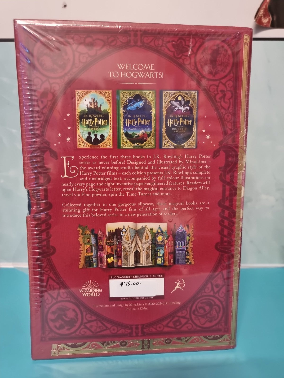 Harry Potter 1 2 & 3 Books Box Set: MinaLima Edition by J.K. Rowling