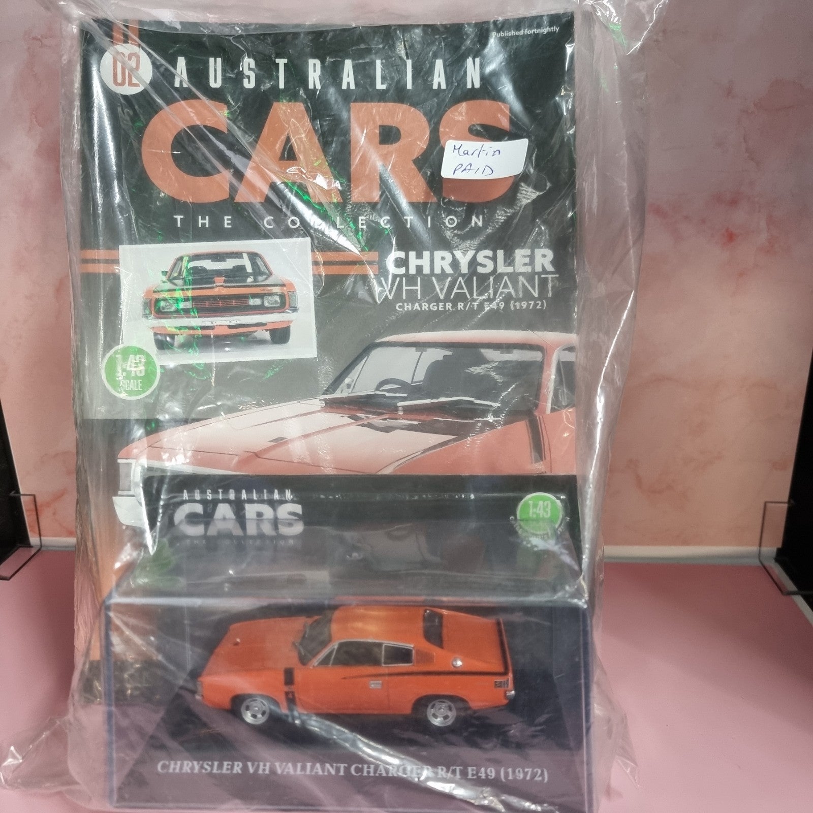 1:43 Australian Cars Collection Issue 2 Chrysler Valiant Charger R/T E49 1972
