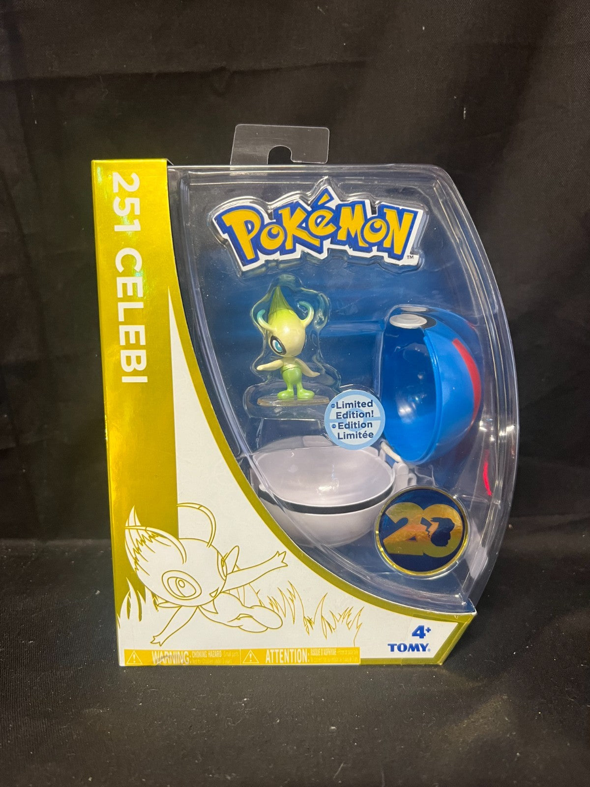 Pokemon 251 Celebi 20th Anniversary Limited Edition 2016 Tomy Figure NEW!