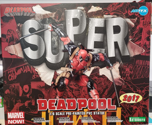 Kotobukiya ARTFX 1/6 Deadpool Figure Marvel Now Super Statue 2017 Rare