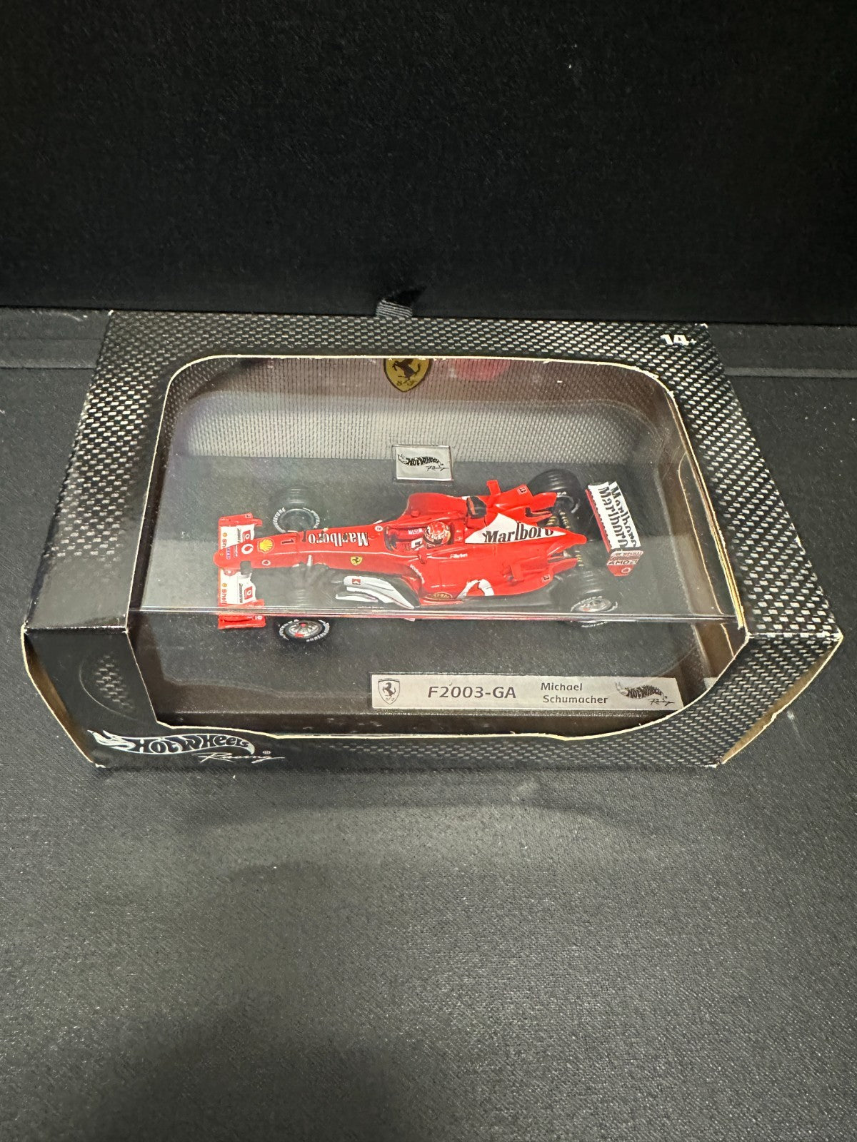 Hot Wheels Racing Michael Schumacher Ferrari F2003-GA  1:43 Scale B1018