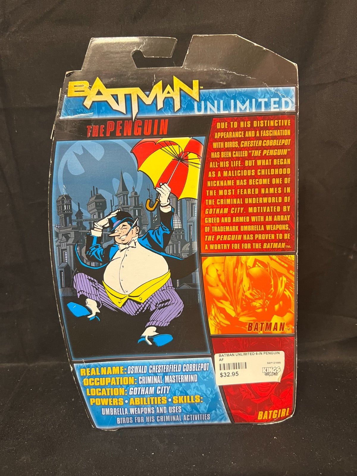 DC Batman Unlimited The Penguin Collector Action Figure MATTEL 2012