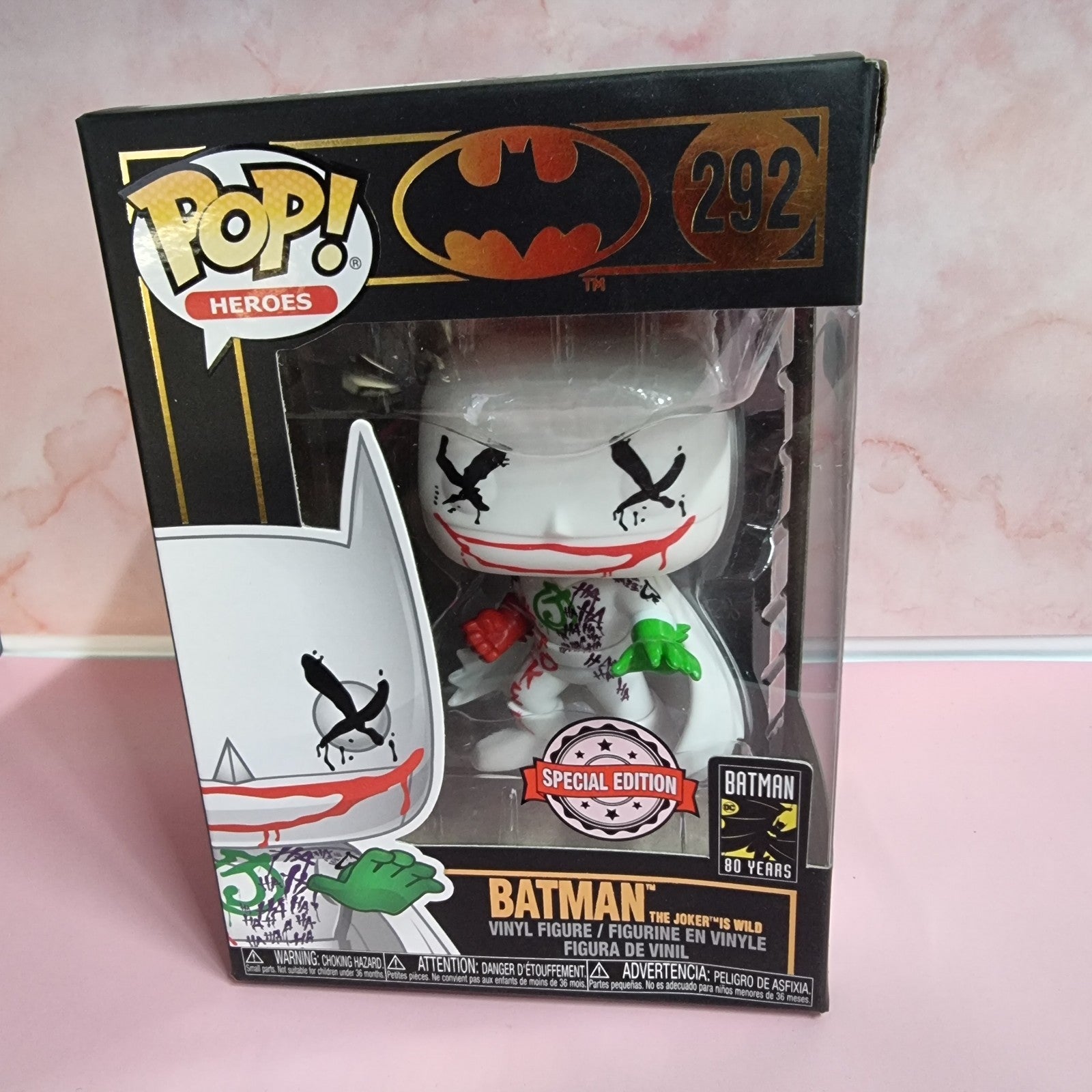 Funko Pop 43970 Heroes: Batman # 292 The Joker is Wild Vinyl Figure