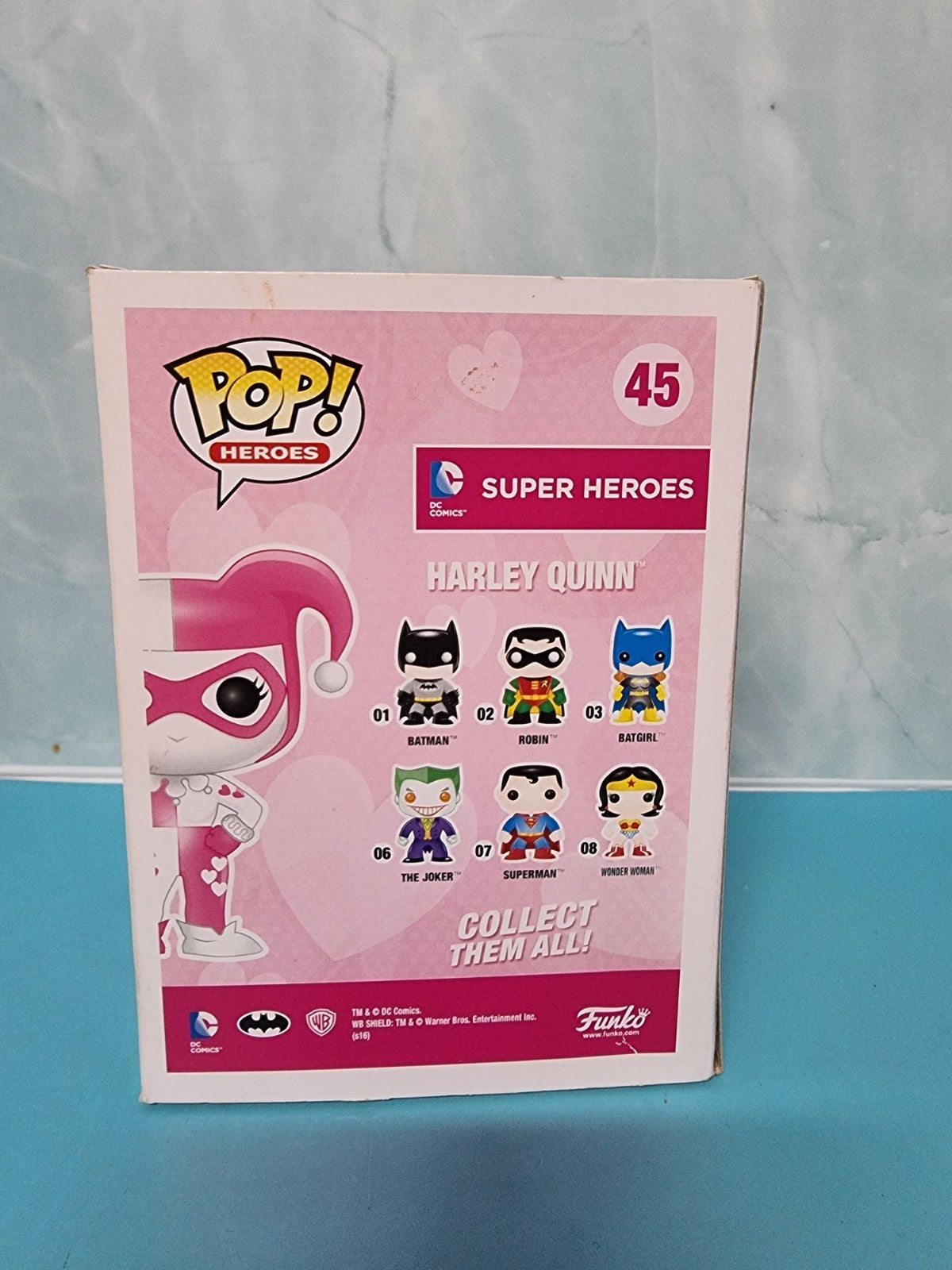 FUNKO POP VINYL #45 DC SUPER HEROES HARLEY QUINN W/ MALLET FIGURE