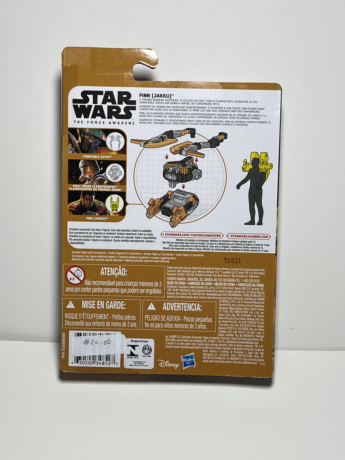 Finn (Jakku) Star Wars The Force Awakens 3.75 Action Figure