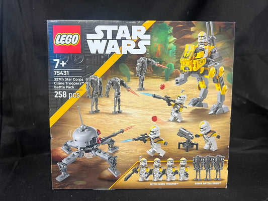 LEGO Star Wars 327th Star Corps Battle Pack 75431 AT-RT Spider Droid 258 Pcs NEW