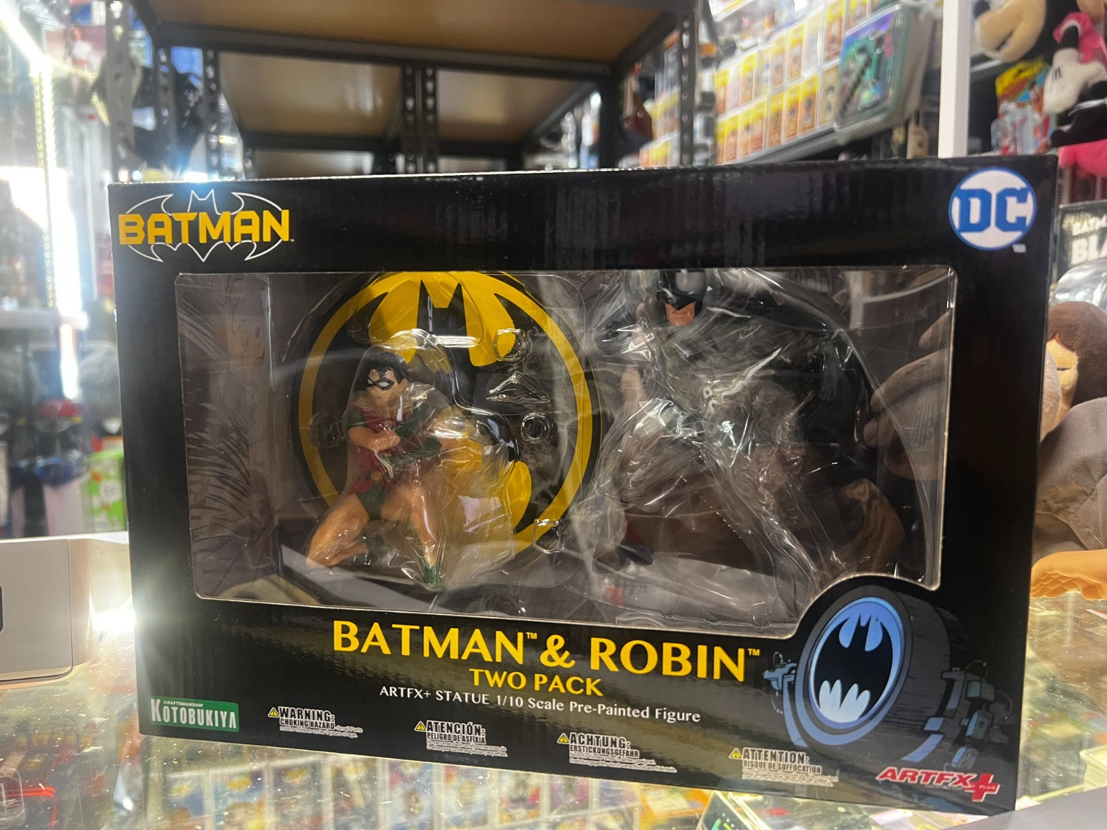 ARTFX KOTOBUKIYA DC BATMAN & ROBIN STATUE TWO PACK ORIGINAL 1:10 BOX