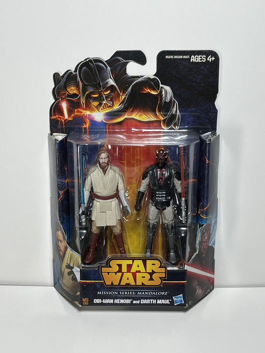 Obi-Wan Kenobi & Darth Maul Star Wars Mission Series Mandalore 3.75 2 Pack