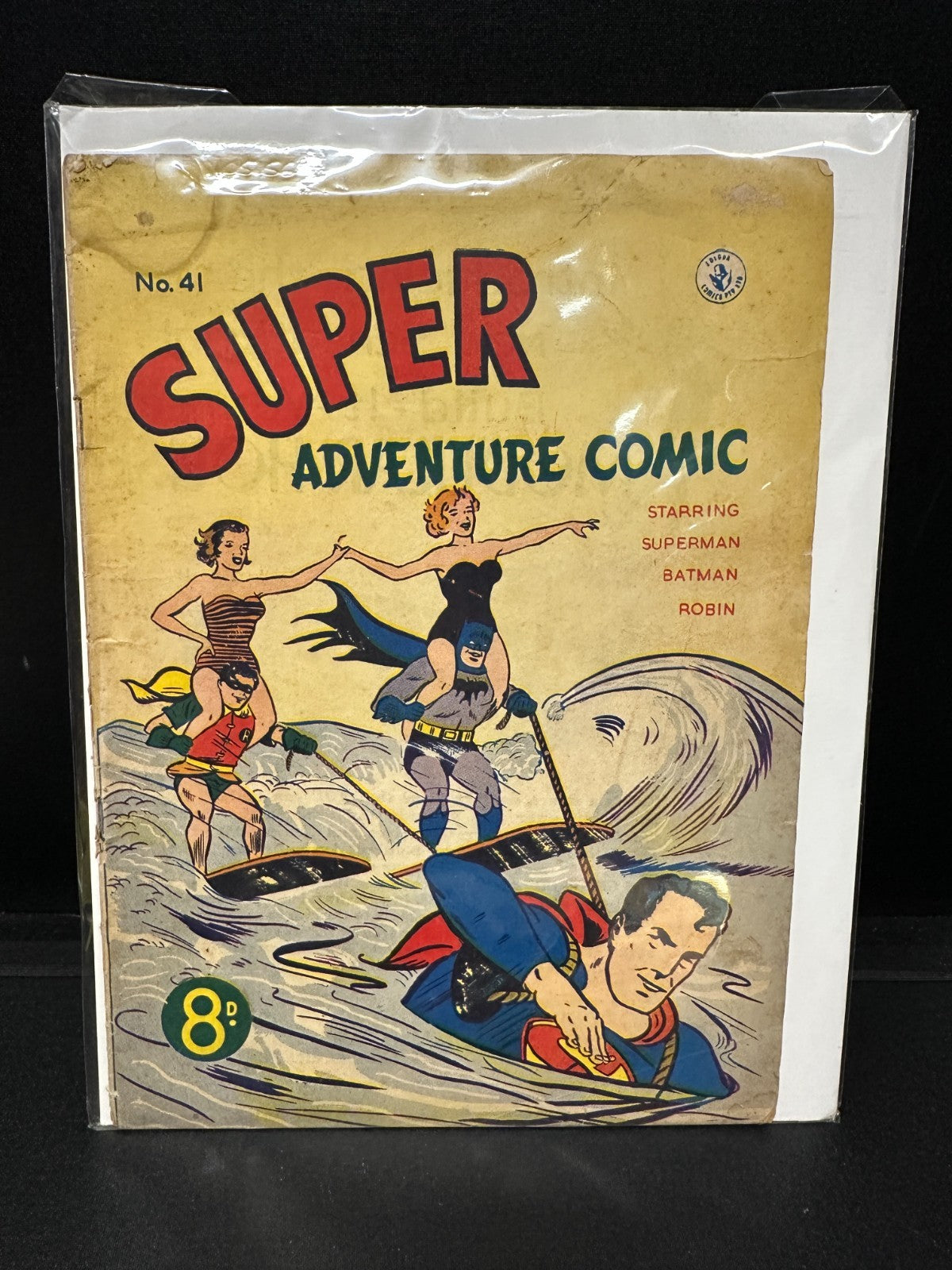 Super Adventure Comic #41 (Feb 1954) Australian Reprint Worlds Finest