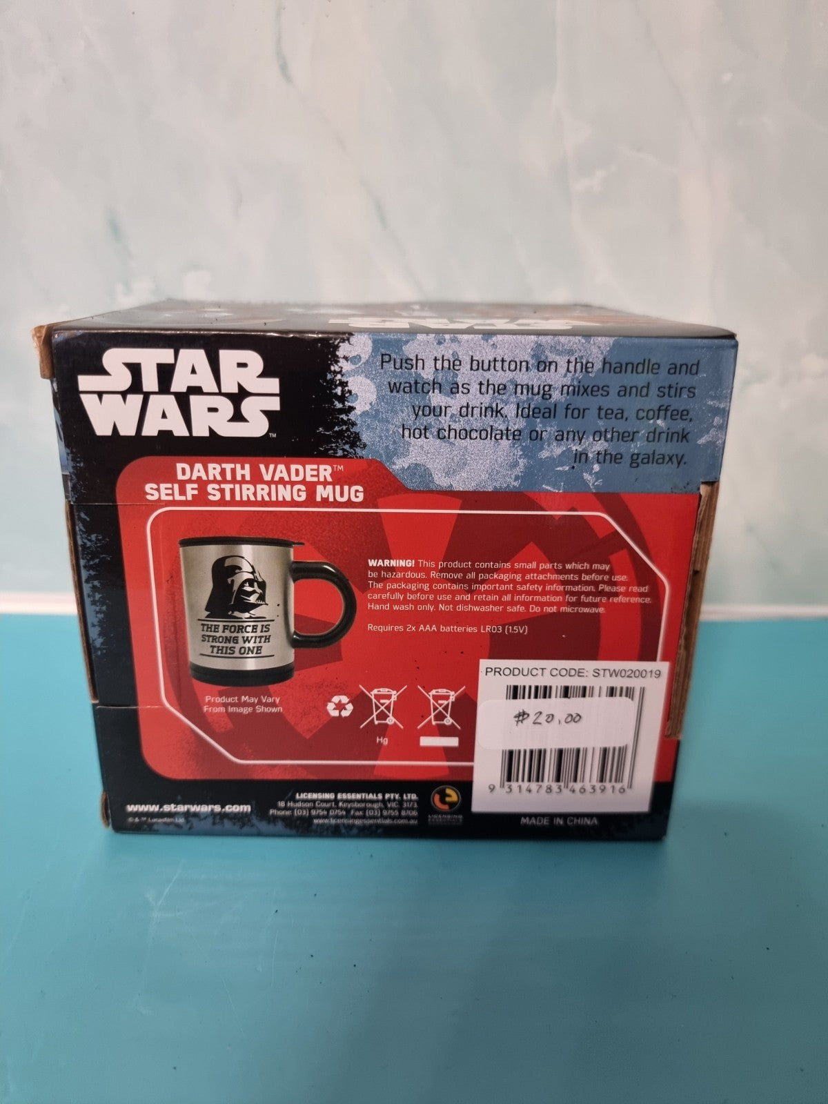 Darth Vader-Starwars-Feel The Force Self Stirring Mug