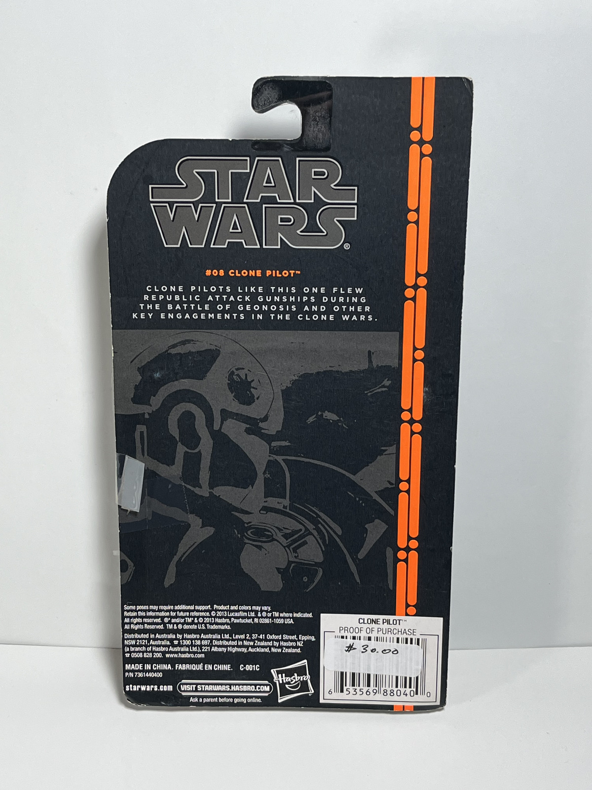 Clone Pilot Star Wars The Black Series 3.75 Action Figure #08