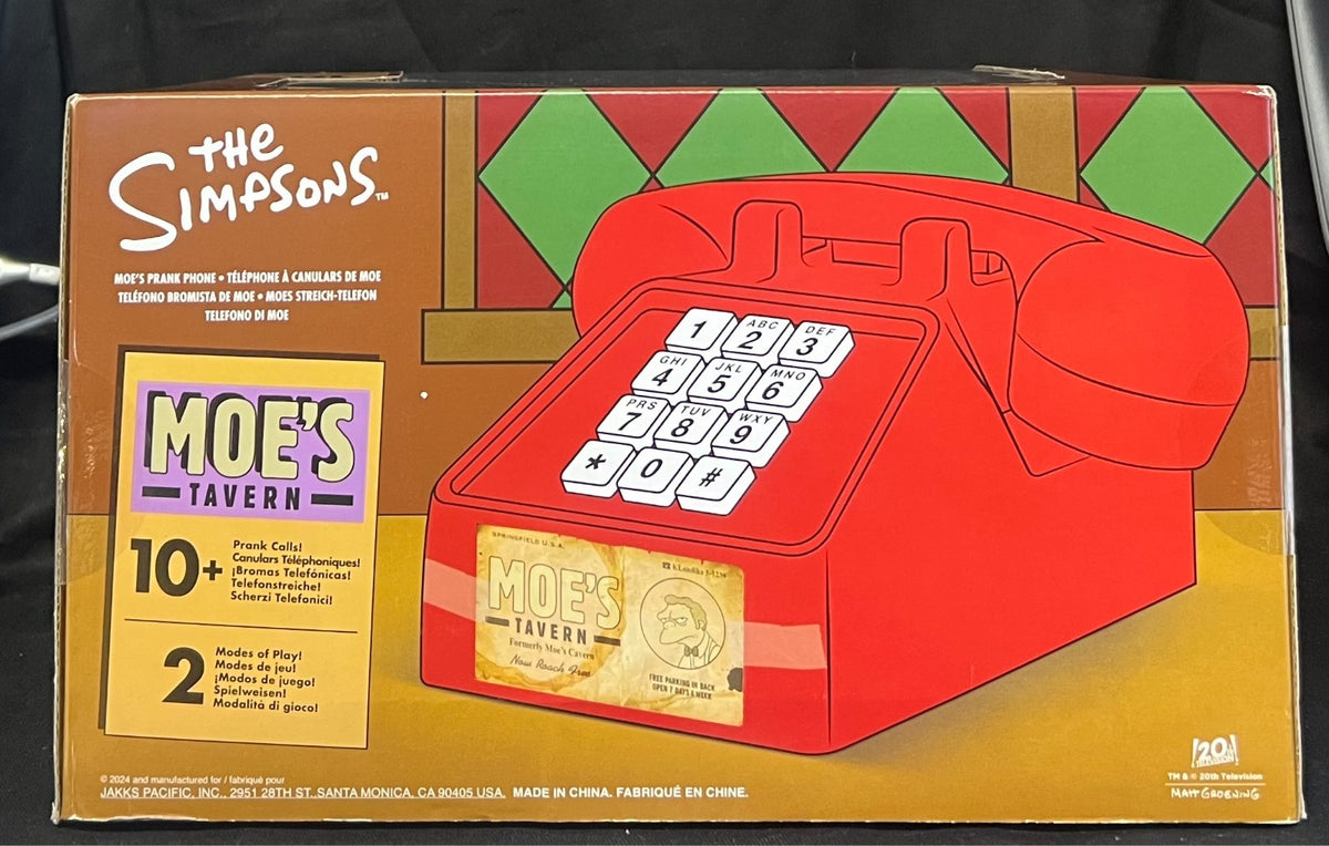 The Simpsons Moe’s Prank Phone Moe’s Tavern Jakks Pacific