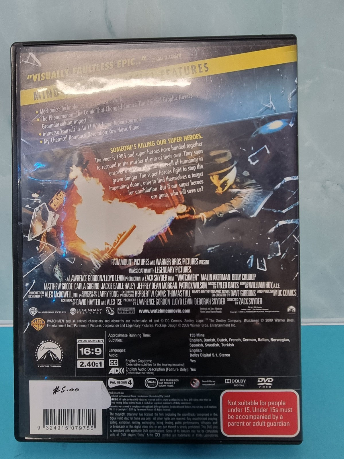 Watchmen DVD, 2009, 2 Disc Special Edition R4