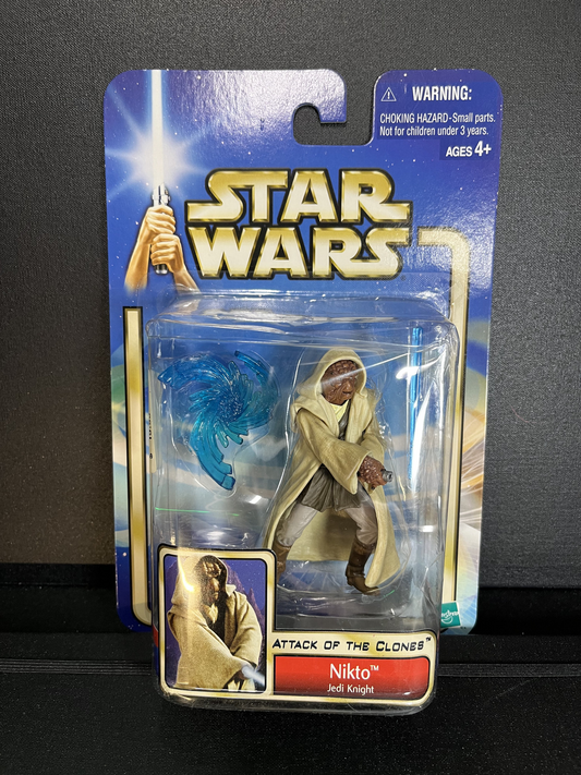 Nikto Jedi Master Star Wars AOTC Carded 3.75 Action Figure