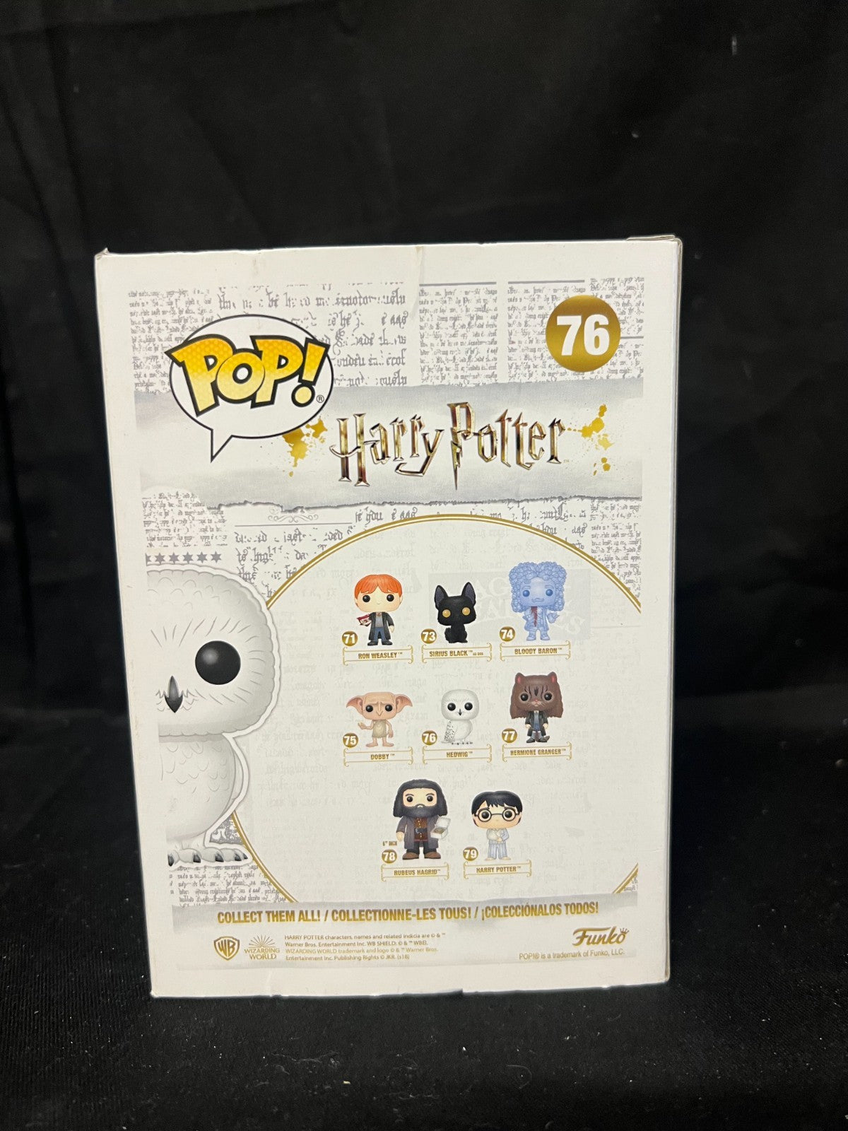 Damaged Hedwig 76 Harry Potter Funko Pop Figure