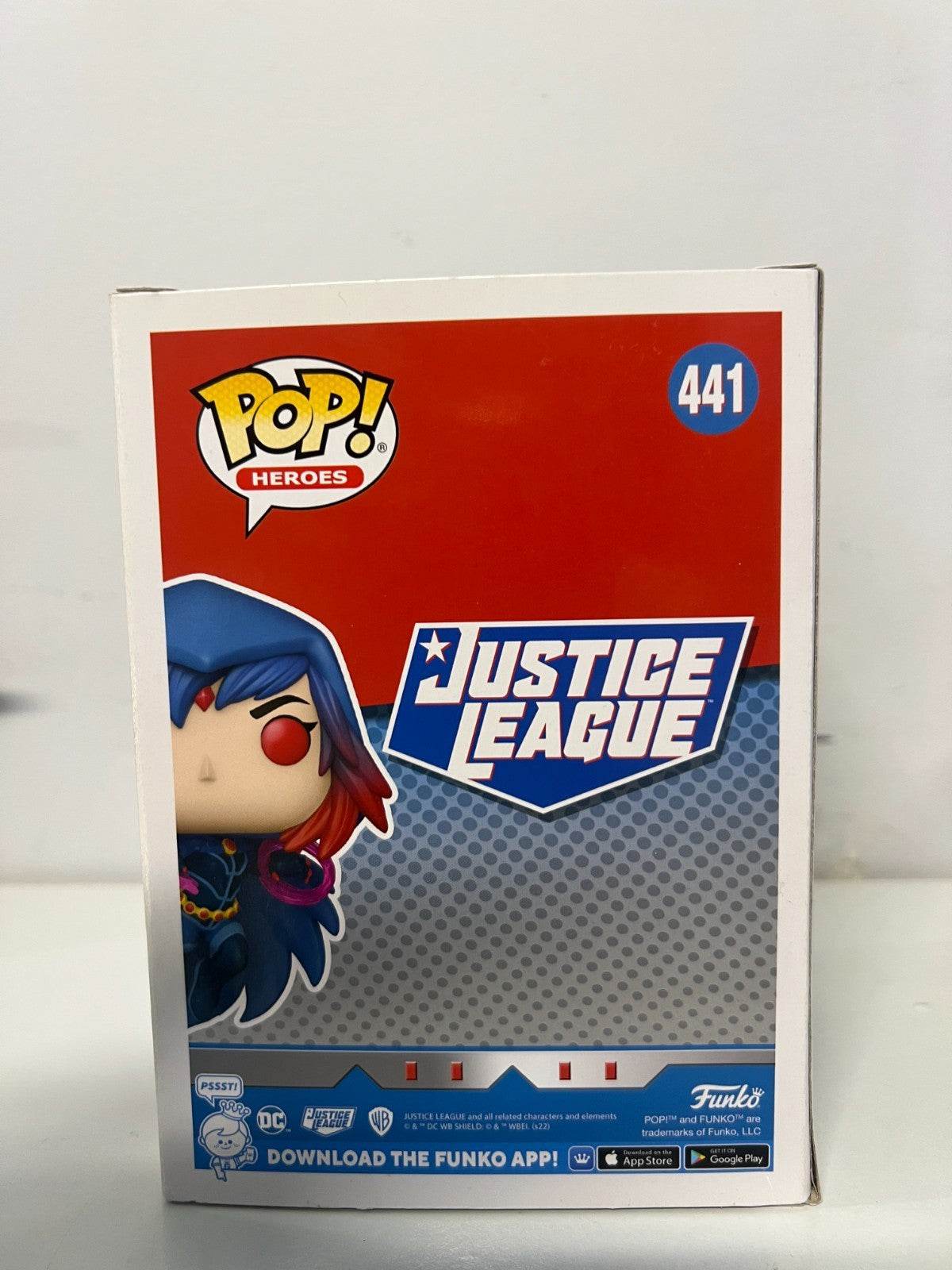 FUNKO POP HEROES DC Comics JUSTICE LEAGUE Raven 441 Winter Convention