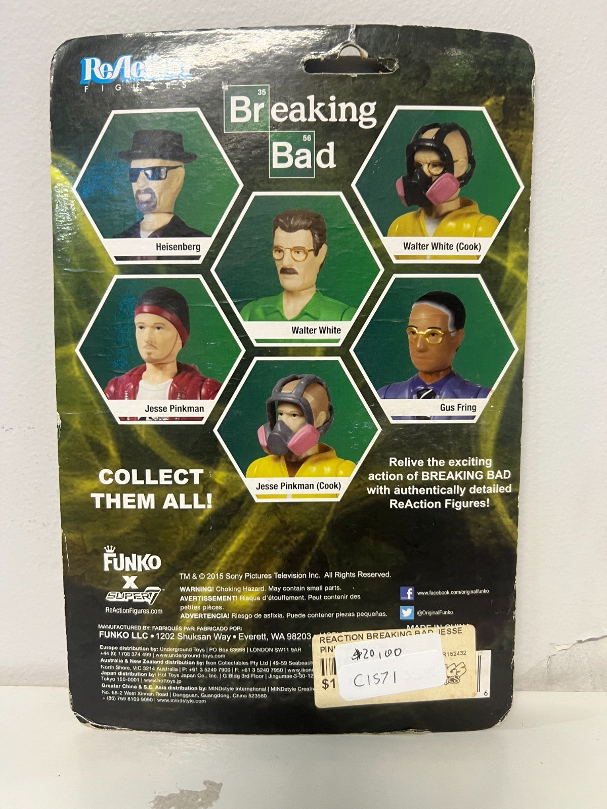 Funko Super 7 ReAction Breaking Bad JESSE PINKMAN Cook 3.75”