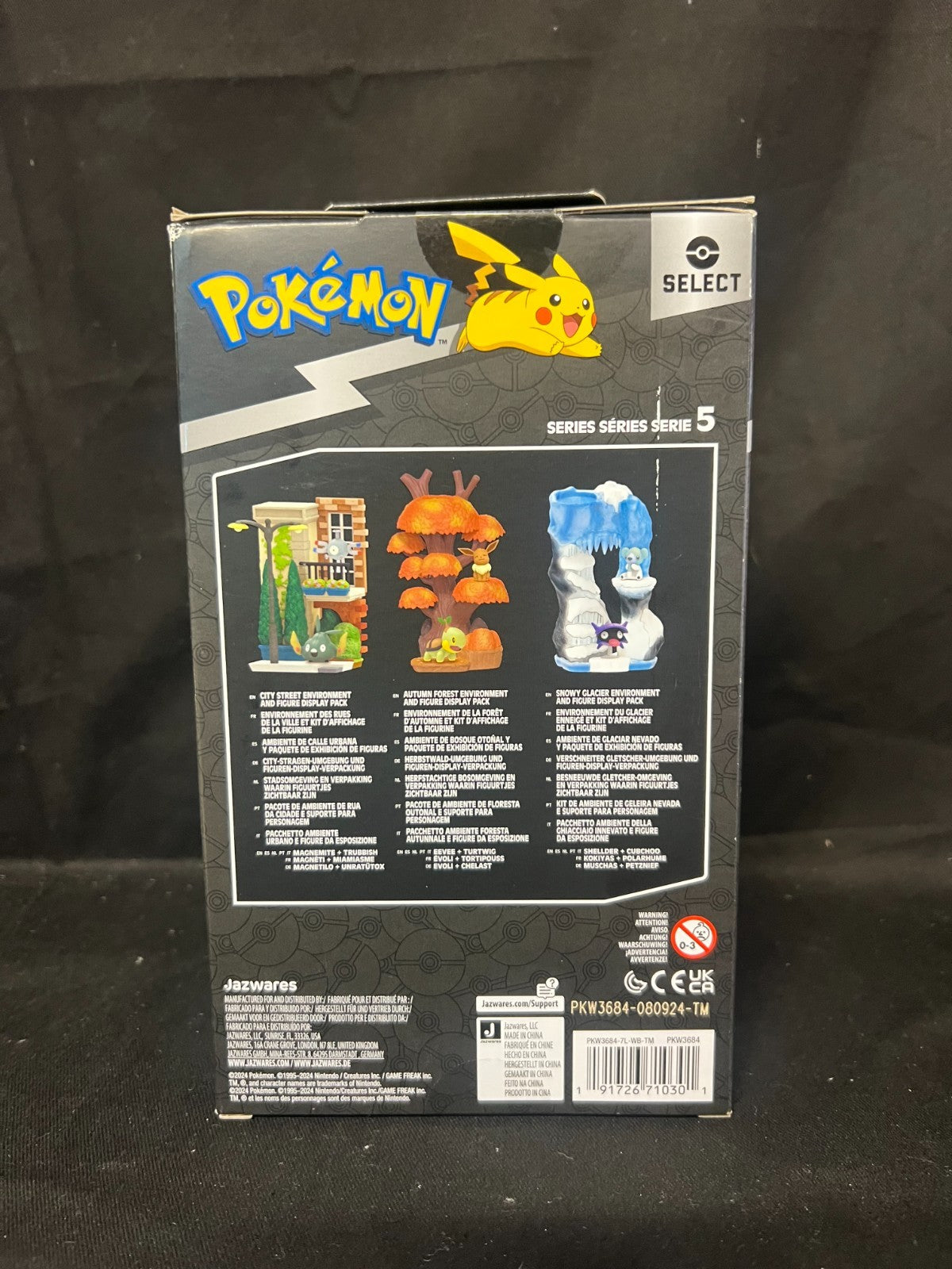 Pokemon Select Environment Pack Series 5 Shellder Cubchoo Snowy Glacier New.NIB