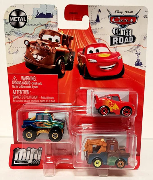 Pixars Cars Minis 3 Pack - Ivy / Mater / Road Trip McQueen - N06613