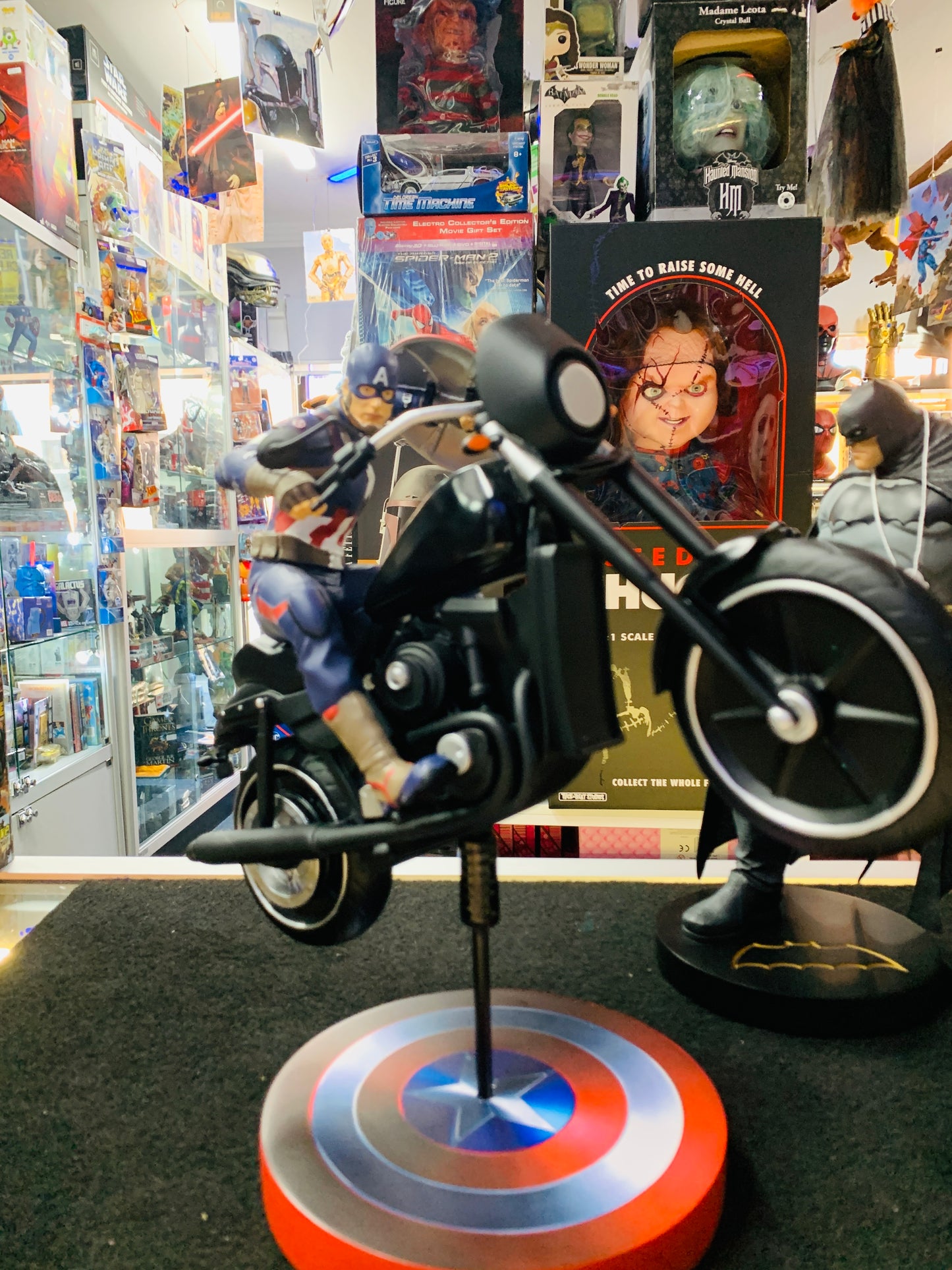 Captain America on the bike numbered 188 comes with box pick up only