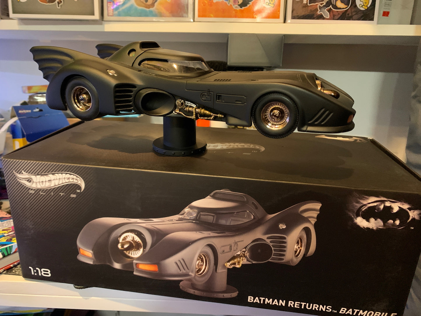 Hot Wheels Elite Batman Returns Batmobile (1:18 Scale)